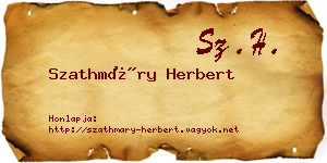 Szathmáry Herbert névjegykártya